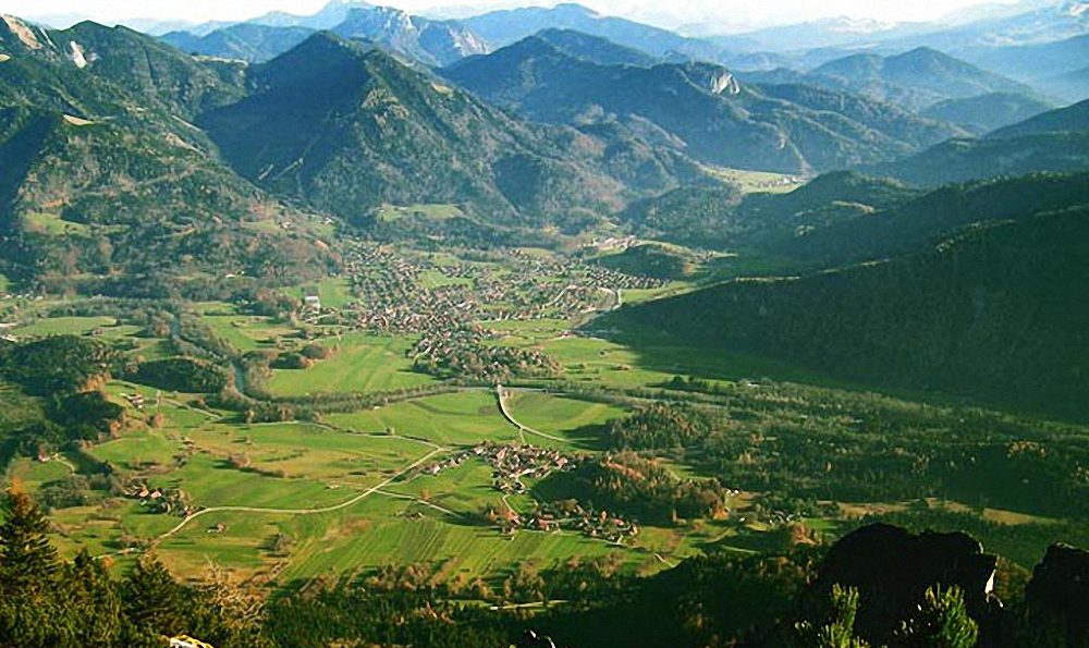 Blick auf den Luftkurort Unterwössen